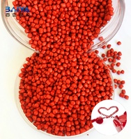 Granules en plastique non toxiques mélange maître de couleur rouge pour récipient alimentaire d'injection