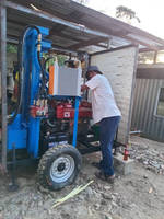 Foreuse diesel de puits d'eau de forage profond 22HP à vendre Machine de forage de mine hydraulique de 100m