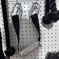 Poignée de fitness multifonctionnelle conique avec clip pour corde, pour exercices de pectoraux, biceps, triceps, soulevé de terre et press d'épaules