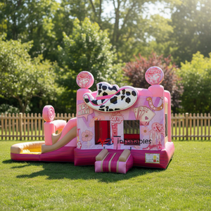 <span class=keywords><strong>Château</strong></span> gonflable commercial Princess Bounce House rose avec toboggan, <span class=keywords><strong>château</strong></span> gonflable pour filles, <span class=keywords><strong>château</strong></span> de saut pour les fêtes d'enfants - Product Image 1