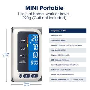 TRANSTEK <span class=keywords><strong>Bluetooth</strong></span> Digital Tensiometros Máquina Inteligente de Pressão Arterial Grande Display LCD Moniror BP Elétrico com APP grátis - Product Image 6