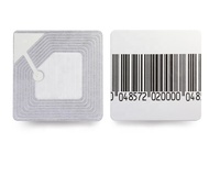 Système d'alarme antivol pour magasin, étiquette antivol EAS 40x40mm RF4040 8.2MHz, étiquette souple, étiquette de sécurité avec code-barres