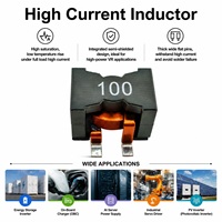 Inducteurs de puissance SMD à fil plat 10uH 40A à courant élevé avec noyau en ferrite MnZn blindé pour montage en surface, personnalisables