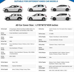 <span class=keywords><strong>Housse</strong></span> de voiture imperméable pour <span class=keywords><strong>Ford</strong></span> <span class=keywords><strong>Mustang</strong></span> avec protection UV à 90% et rejet IR à 60%, finition brillante, épaisseur 1,5 mm - Product Image 5