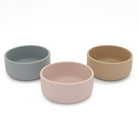 Stock de haute qualité sans Bpa logo personnalisé Vaisselle pour enfants Bol de nourriture en silicone pour bébé