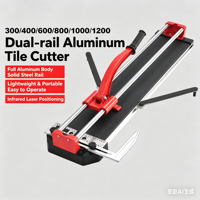 Coupe-carreaux manuel de haute qualité 1200 mm à double rail solide en alliage d'aluminium avec infrarouge pour carreaux de céramique