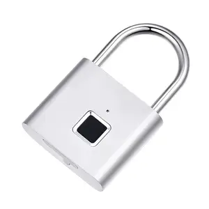 Serrure <span class=keywords><strong>de</strong></span> casier à empreintes digitales cadenas à empreintes digitales serrure biométrique intelligente numérique étanche avec chargement USB - Product Image 1