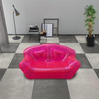 Canapé gonflable d'angle portable et pratique en PVC transparent sur mesure pour 2 personnes, fauteuil gonflable, canapé-lit gonflable