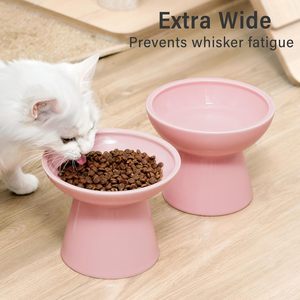 Comedero Elevado de Cerámica Sólida y Madera para Mascotas, Antideslizante e Impermeable, para Perros y Gatos, con Soporte de Madera, Venta al Por Mayor 2025 - Product Image 4