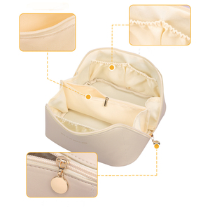 Косметичка под заказ, мягкая подушка из искусственной кожи, сумка для туалетных принадлежностей, переносная водонепроницаемая сумка для макияжа для женщин - Product Image 3