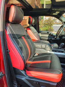 Housses de siège sur mesure pour Ford F-150 F-250 F-350 F150 F250 F350 2009-2023, accessoires de voiture, 5 sièges, ensemble complet, cuir de haute qualité - Product Image 2