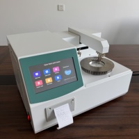 Testeur de point d'éclair en cuve fermée entièrement automatique, analyseur de point d'éclair en cuve fermée, écran tactile couleur LCD