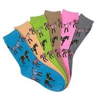 Logo personnalisé Chaussettes pour animaux Chaussettes pour hommes drôles en coton Chaussettes pour chaussures d'équitation personnalisées en usine