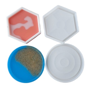 Moule en silicone ovale pour support de table, dessous de verre, plateau miroir, résine époxy cristalline, résistant à la chaleur, écologique, blanc souple, pour fabrication de résine DIY - Product Image 1