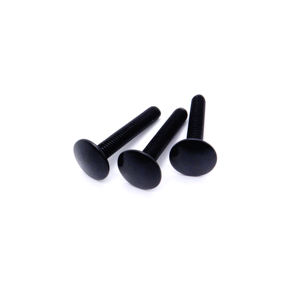 Manufacturer M6 Black <strong>Oxide</strong> Round Head Square Neck Full Thread Mushroom Head Screws Black <strong>Zinc</strong> Carriage Bolt - Product Image 3