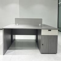 Bureau informatique moderne en MDF pour poste de travail hospitalier ou de bureau, bureau de direction à hauteur réglable, usage commercial, vente en gros, grande taille