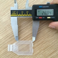Porte-étiquette - Crochet européen pour étiquette oscillante - Porte-étiquette de prix - Plastique transparent - Plastique transparent