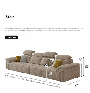 Canapé modulaire fonctionnel en chenille personnalisable - Sectionnel extra profond - Directement de l'usine spécialisée de Ganzhou - Product Image 5