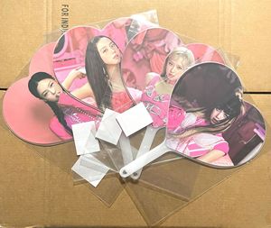 2025 Nuevo diseño K-pop Star Style Mini Hand Fans Personalizable Transparente PVC Plástico para conciertos - Product Image 1