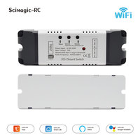 E0804 Commutateur intelligent Wifi 110V 220V 85-250V 2CH Module de relais RF 433 Télécommande fonctionnant avec Alexa Google Home Tuya SmartLife