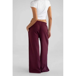 Pantaloni Casual a Gamba Larga Personalizzati OEM con Logo, Pantaloni Sportivi Larghi da <span class=keywords><strong>Donna</strong></span> <span class=keywords><strong>Senza</strong></span> Cordoncino, Pantaloni a Gamba Dritta - Product Image 1