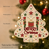 Décoration de Noël à suspendre : Tambour et étoile 2D en fer forgé pour sapin de Noël, cadeau personnalisé