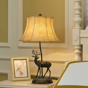 Mỹ Phong Cách Nông thôn Bảng Đèn PU Da Cừu Chụp Đèn Nhìn Lại <span class=keywords><strong>Elk</strong></span> Nhựa Bảng Đèn - Product Image 4