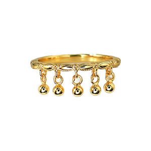 Nuovo Anello in Argento S925 con Campanella e Nappina, Stile Basico alla Moda, Semplice e Versatile, Gioiello di Nicchia per Matrimoni Femminili - Product Image 5