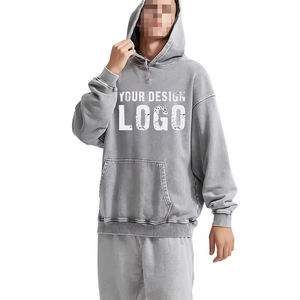 Ventes en gros de sweats à capuche pour hommes en batik vintage à épaules tombantes, lourds, 420 g, personnalisés, brodés, amples, lavés, surdimensionnés - Product Image 2