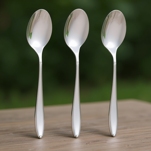 Lot de 3 cuillères de table en acier inoxydable (22 cm) KAPPA Chrome poli CVLX40C3 - Product Image 3