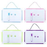 Mini tableau blanc effaçable avec marqueur couleur de taille personnalisée adapté à l'école maison babillard étudiant enfant planche à dessin