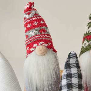 Décoration de Noël pour bureau : Poupée nain sans visage en tissu tricoté, motif homme de la forêt - Product Image 3