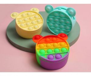 Juguete Educativo de Silicona y Plástico PU con Burbujas Pop Push, Diseño Simple y Colorido, Regalo Personalizado, Brillo Nocturno, Tie Dye - Product Image 4