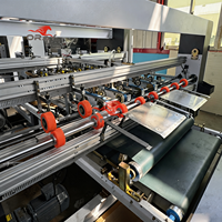 Nouvelle machine plieuse-colleuse semi-automatique pour cartons en deux parties, pour les boîtes de réfrigérateurs, de machines à laver et de grands appareils électroménagers