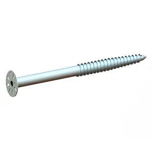 Galvanized Low Cost Helical Screw Pile For Foundation Systems