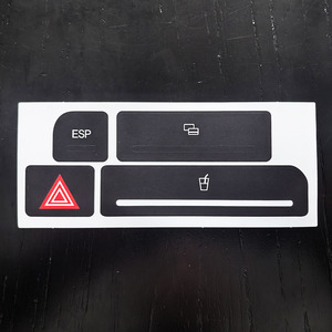 Kit de Adhesivos Decorativos para Botones de Audi A4 B6 B7 A6 A2 A3, Calcomanías de Reparación para el Panel de Control del Tablero - Product Image 3