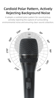 Microphone portable sans fil dynamique en plastique pour karaoké à domicile, avec récepteur de charge monocanal universel