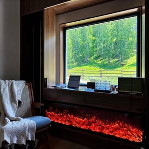 Insert électrique <span class=keywords><strong>de</strong></span> haute qualité simulé cheminée à bois télécommande meuble TV encastré pour hôtels <span class=keywords><strong>langue</strong></span> <span class=keywords><strong>française</strong></span> - Product Image 5