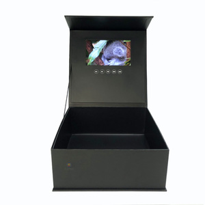 กล่องแสดงวิดีโอ LCD ขนาด7นิ้วทำด้วยมือสุดหรูก<span class=keywords><strong>ล</strong></span>่องของขวัญสำหรับเป็นของขวัญ - Product Image 1
