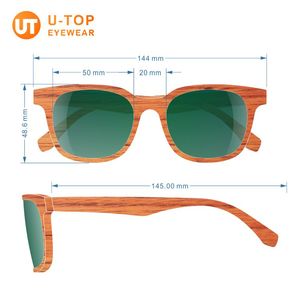 Lunettes de soleil de luxe pour enfant, en bois de <span class=keywords><strong>bambou</strong></span>, Logo gravé, personnalisés, produit de styliste, zèbre, UV, fabriqué en chine, - Product Image 5