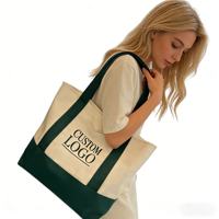 Sac fourre-tout pour enseignant avec plusieurs poches, sac de travail en toile utilitaire pour l'école, le bureau, logo personnalisé