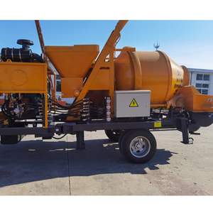 Bétonnière mobile à trois essieux avec pompe, moteur haute efficacité, capacité 30/40 m³/h pour usage en construction - Product Image 5