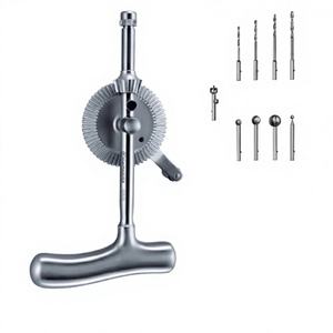 Kit de perçage osseux orthopédique en acier inoxydable BISONS, perceuse manuelle avec jeu complet de forets pour usage clinique - Product Image 1