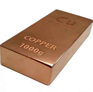 Barra de Cobre Puro al 99.9% de 1 kg para Colección e Inversión - Product Image 1