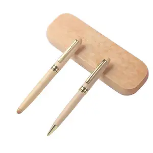 Conjunto de bolígrafos de madera con logotipo personalizado, conjunto de bolígrafos de alta calidad, el mejor regalo