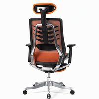 Chaise de bureau exécutive VANBOW de haute qualité, pivotante, avec dossier haut en maille, réglable en hauteur