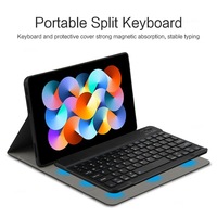 Funda con Teclado para Lenovo Xiaoxin Pad 2024, Funda para Tablet Xiaoxinpad 2024 Tab M11 TB331FC, Teclado en Español, Ruso y Coreano