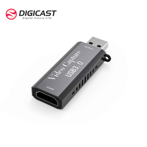 การ์ดจับภาพวิดีโอ USB 3.0 HDTV สีดำ สำหรับ <span class=keywords><strong>OBS</strong></span> ไลฟ์สตรีมมิ่ง ความละเอียด 1080 HD - Product Image 4