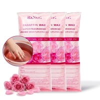 Großhandel Rosen-Duft Paraffinwachs für Hände und Füße, 1LB Feuchtigkeitsspendendes Aufhellendes Spa-Wachs Nachfüllpack für Salon und Heimgebrauch