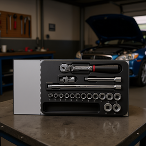 519/604BB <b>Tool</b> <b>Storage</b> Set 12pc Socket Wrench Kit With Ratchet And Extensions For Automotive Repair - Product Image 3